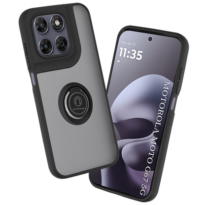 Hülle für Motorola Moto G77 / G67, Techsuit, Glinth, Schwarz