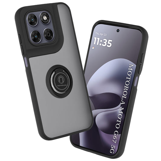 Hülle für Motorola Moto G77 / G67, Techsuit, Glinth, Schwarz