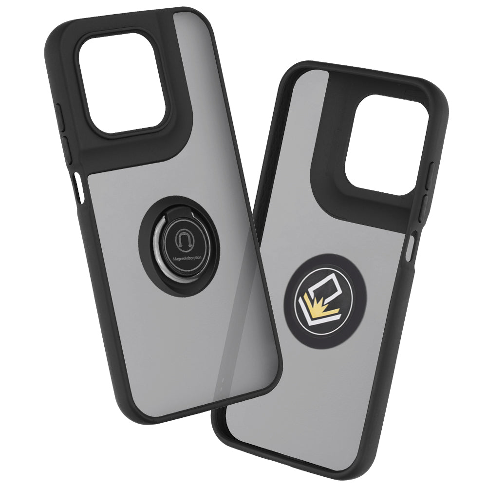 Hülle für Motorola Moto G77 / G67, Techsuit, Glinth, Schwarz