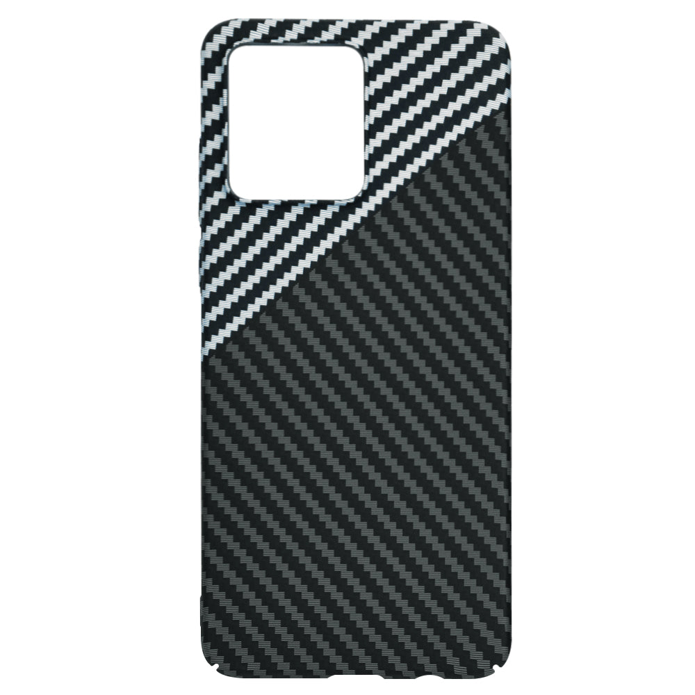 Hülle für Motorola Moto G84, Techsuit, Carbonite FiberShell, Schwarz Grau