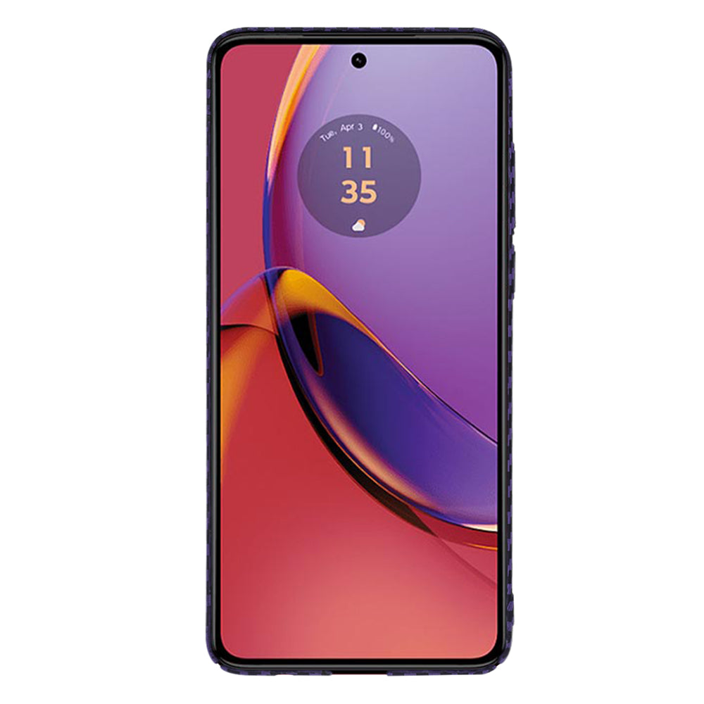 Hülle für Motorola Moto G84, Techsuit, Carbonite FiberShell, Lila