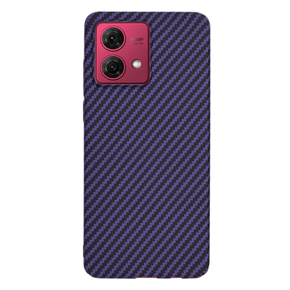 Hülle für Motorola Moto G84, Techsuit, Carbonite FiberShell, Lila