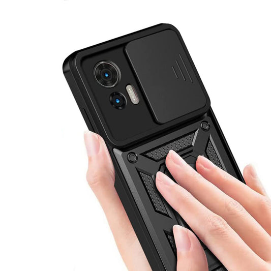 Hülle für Motorola Moto G85, Techsuit, CamShield, Schwarz