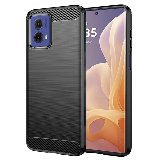 Hülle für Motorola Moto G85, Techsuit, Carbon, Schwarz