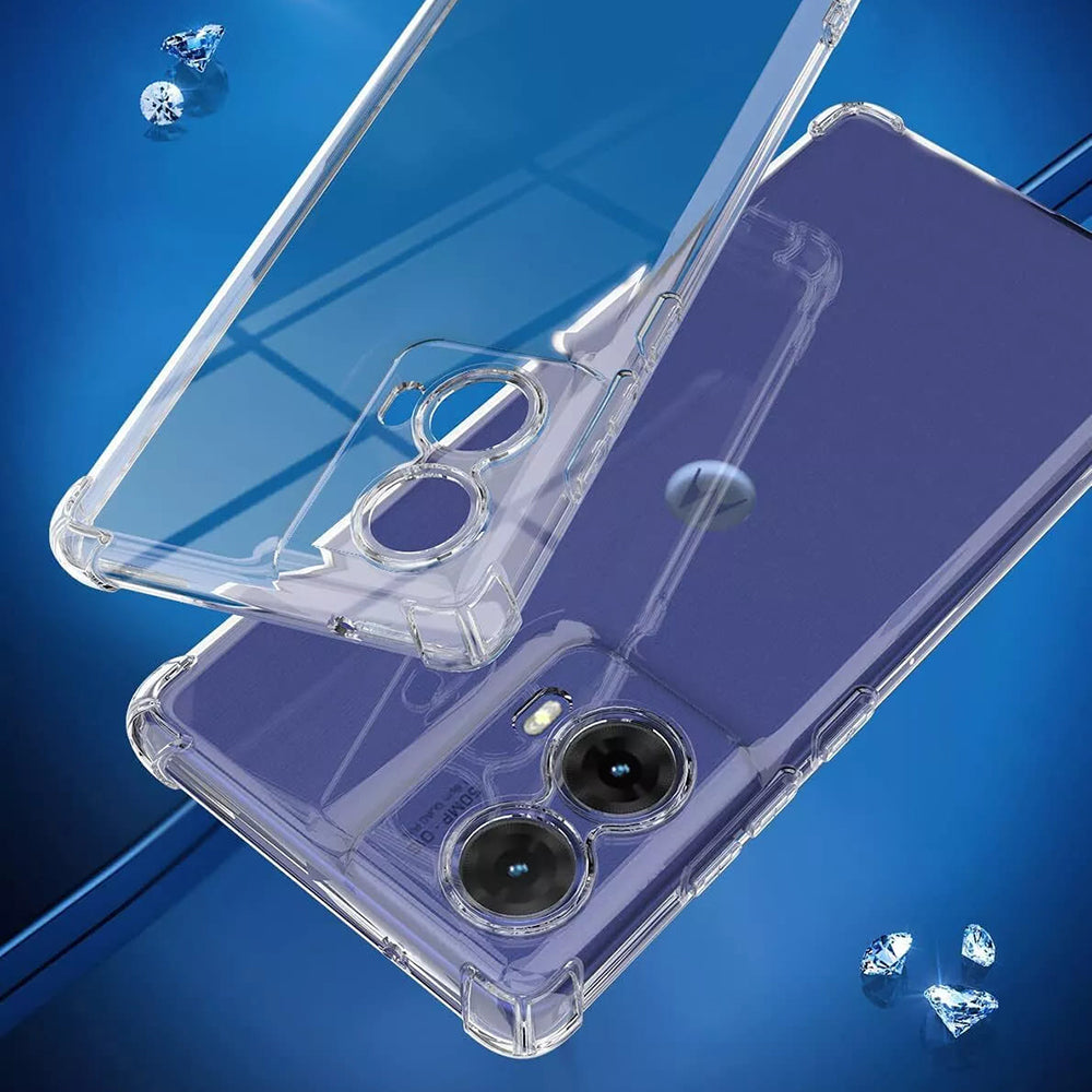 Case for Motorola Moto G85, Techsuit, Shockproof Clear, Transparent