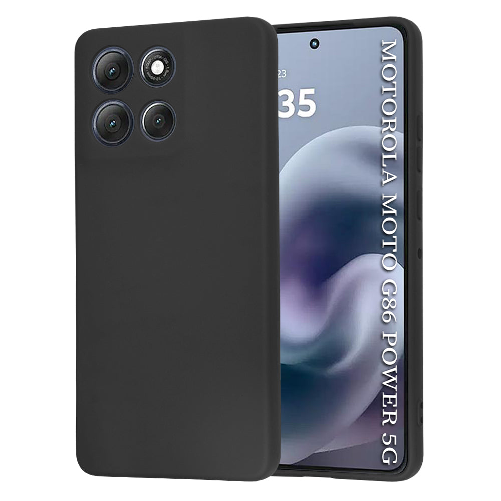 Case for Motorola Moto G86 Power, Techsuit, SoftFlex, Black