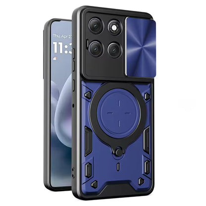 Hülle für Motorola Moto G86, Techsuit, CamGuard Pro, Blau