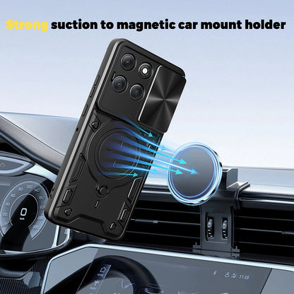 Hülle für Motorola Moto G86, Techsuit, CamGuard Pro, Blau