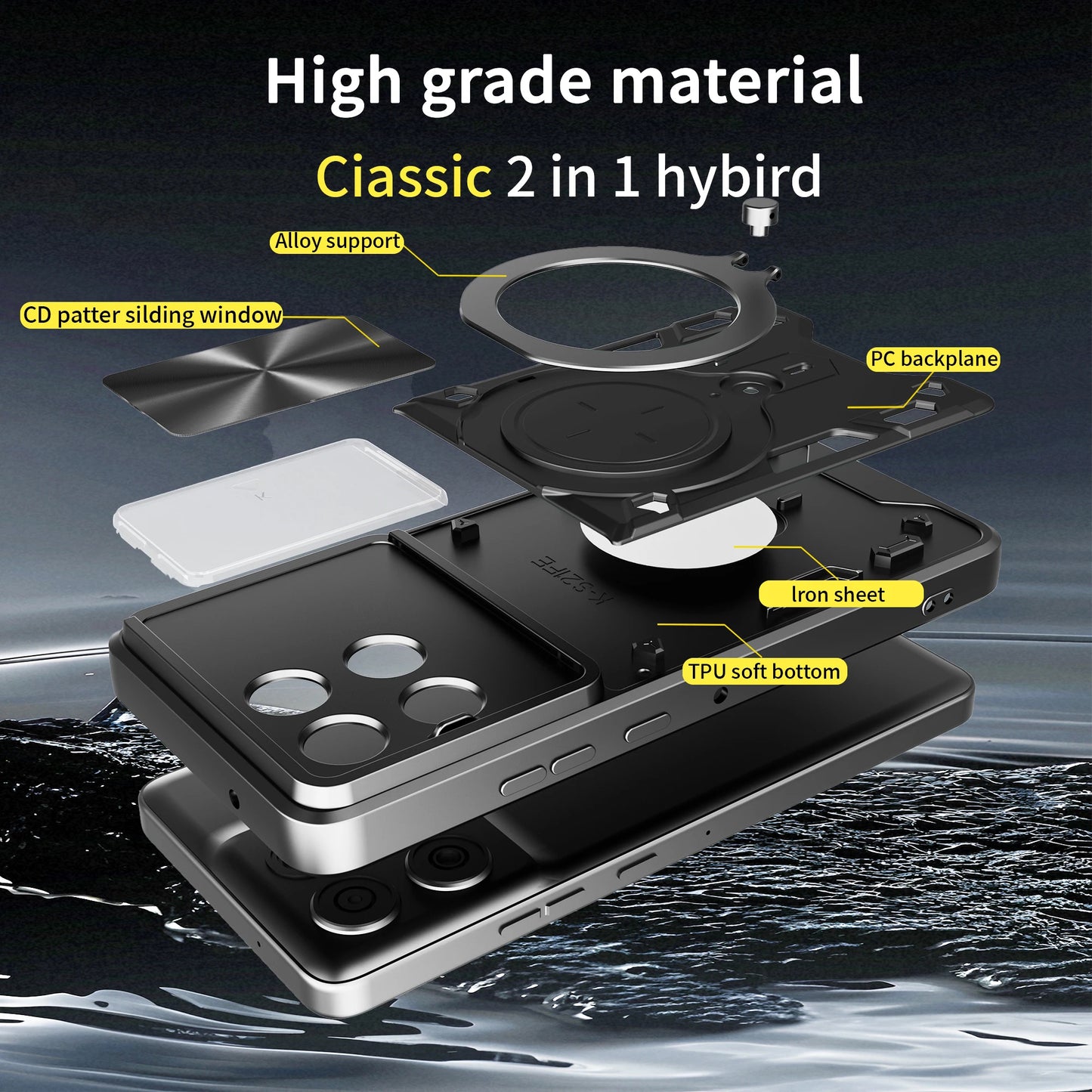 Hülle für Motorola Moto G86, Techsuit, CamGuard Pro, Blau