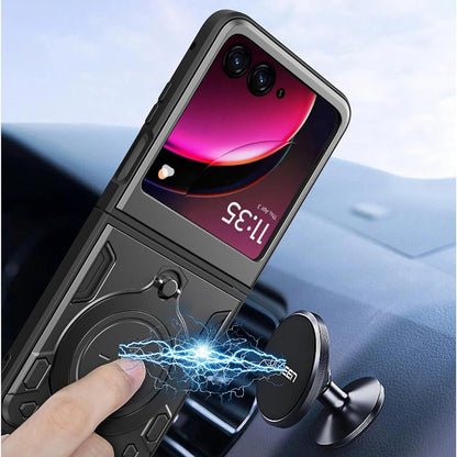 Hülle für Motorola Razr 60 Ultra, Techsuit, CamGuard Pro, Schwarz