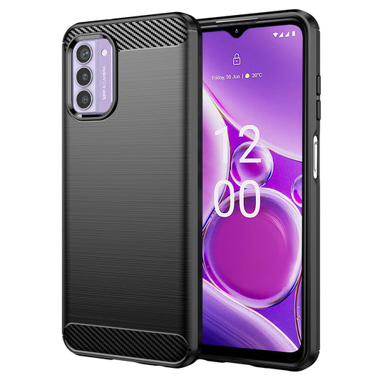 Hülle für Nokia G42, Techsuit, Carbon, Schwarz