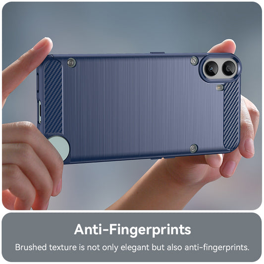 Hülle für Nothing CMF Phone 1, Techsuit, Carbon, Blau