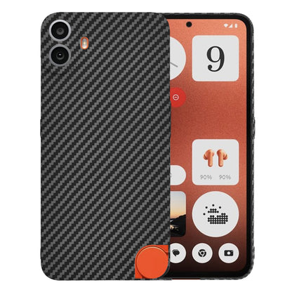 Hülle für Nothing CMF Phone 1, Techsuit, Carbonite FiberShell, Schwarz