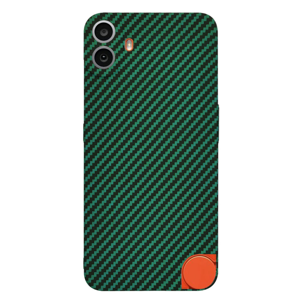 Hülle für Nothing CMF Phone 1, Techsuit, Carbonite FiberShell, Grün