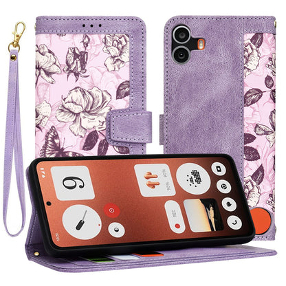 Hülle für Nothing CMF Phone 1, Techsuit, FlipCraft, Lila