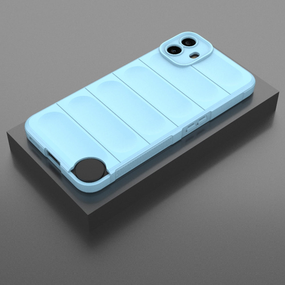 Hülle für Nothing CMF Phone 1, Techsuit, Magic Shield, Blau