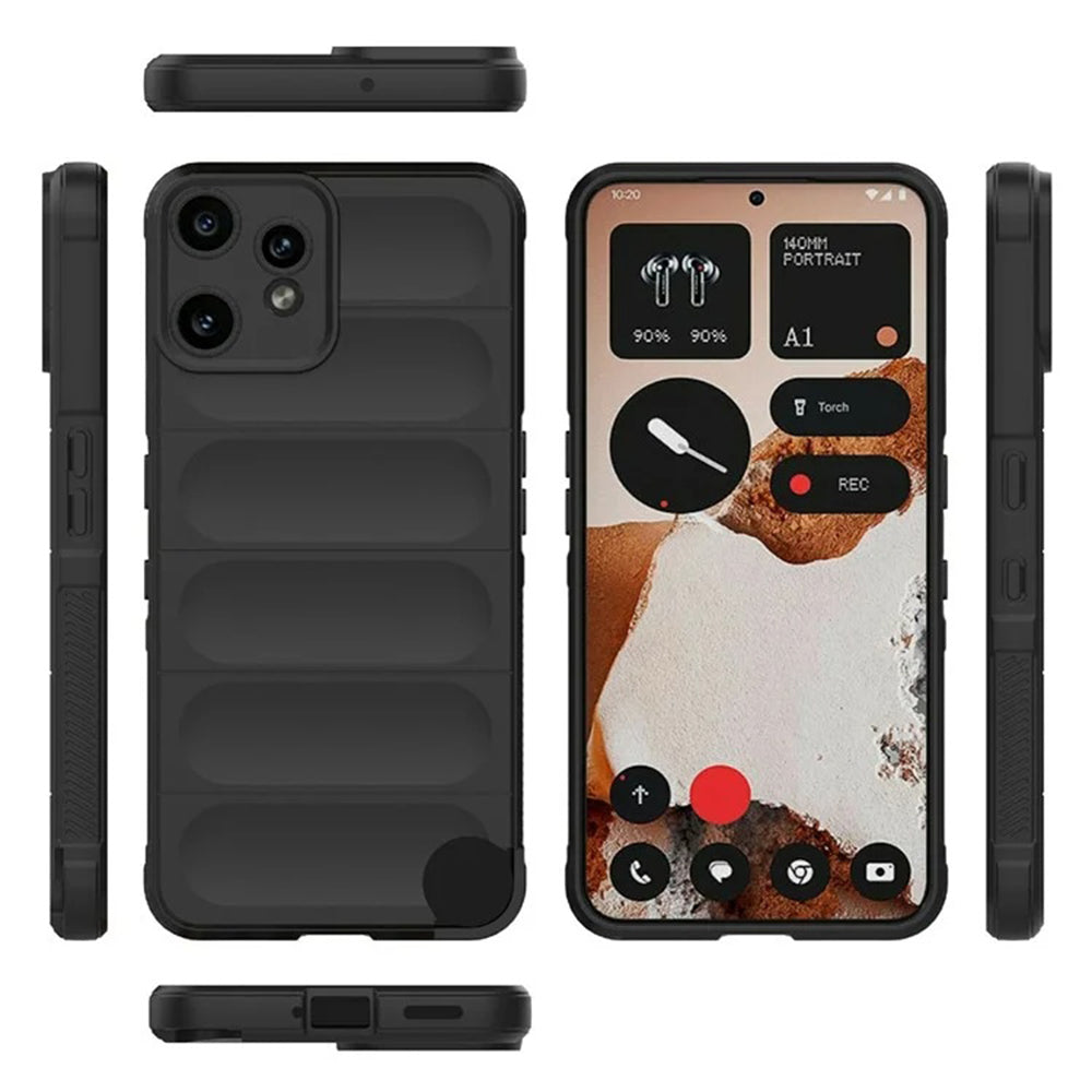 Hülle für Nothing CMF Phone 2 Pro, Techsuit, Magic Shield, Schwarz