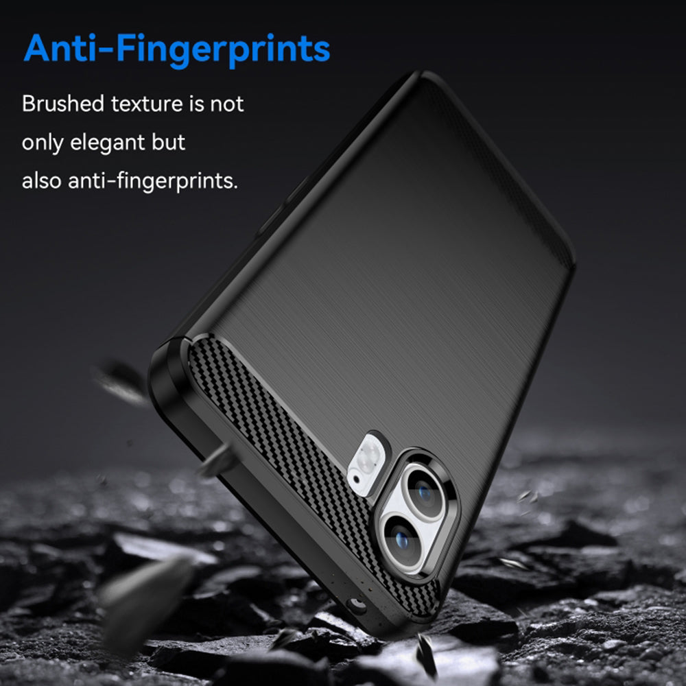 Hülle für Nothing Phone (2), Techsuit, Carbon, Schwarz