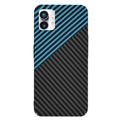 Hülle für Nothing Phone (1), Techsuit, Carbonite FiberShell, Schwarz Blau