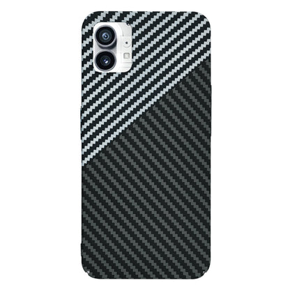 Hülle für Nothing Phone (1), Techsuit, Carbonite FiberShell, Schwarz Grau