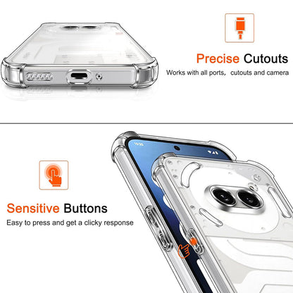 Hülle für Nothing Phone (2a) Plus / Phone (2a), Techsuit, stoßfest klar, transparent