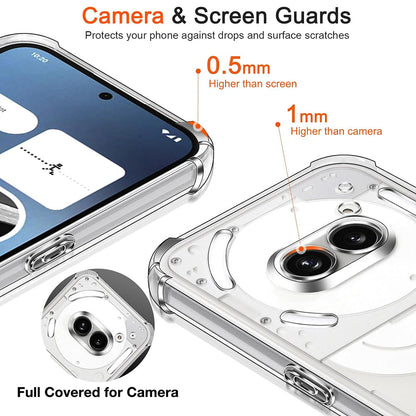 Hülle für Nothing Phone (2a) Plus / Phone (2a), Techsuit, stoßfest klar, transparent