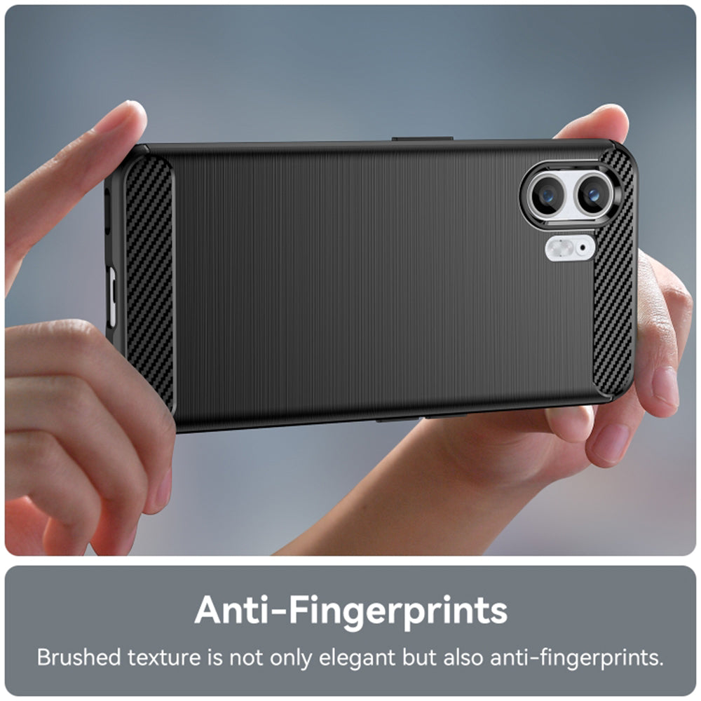 Hülle für Nothing Phone (2), Techsuit, Carbon, Schwarz