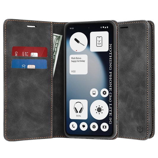 Hülle für Nothing Phone (3a) Lite, Techsuit, Confy, Schwarz