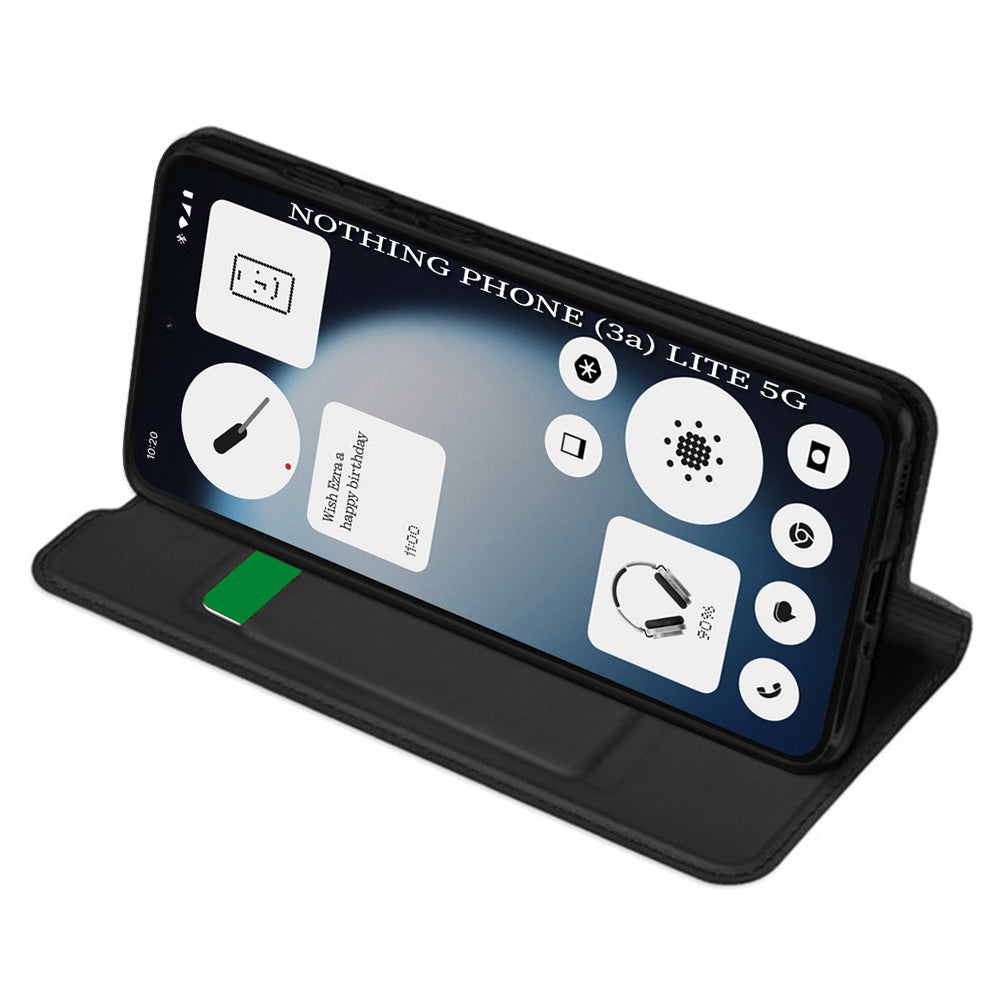 Hülle für Nothing Phone (3a) Lite, Techsuit, Magskin Book, Schwarz