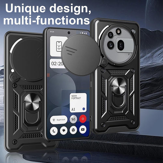 Case for Nothing Phone (3a) Pro, Techsuit, CamShield, Green
