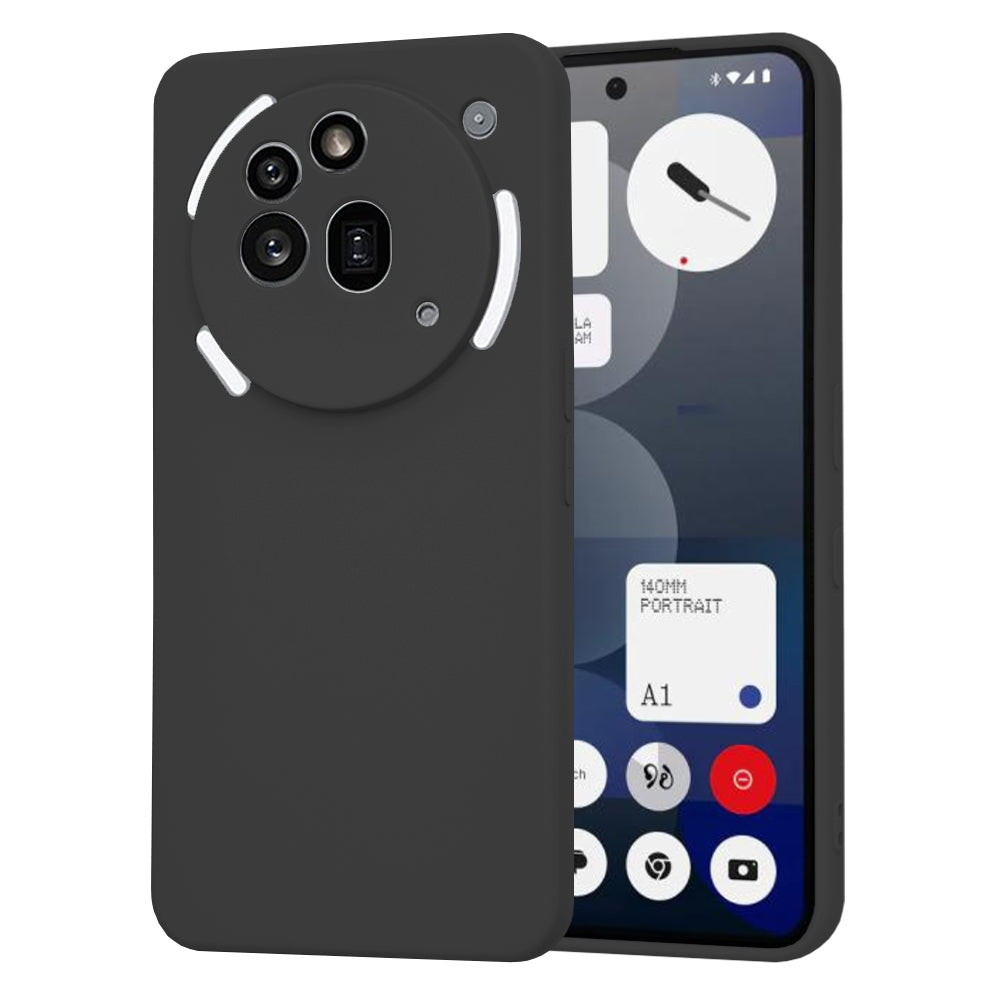 Hülle für Nothing Phone (3a) Pro, Techsuit, SoftFlex, Schwarz
