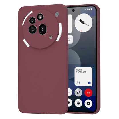 Hülle für Nothing Phone (3a) Pro, Techsuit, SoftFlex, Weinrot