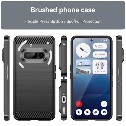 Hülle für Nothing Phone (3a), Techsuit, Carbon, Blau
