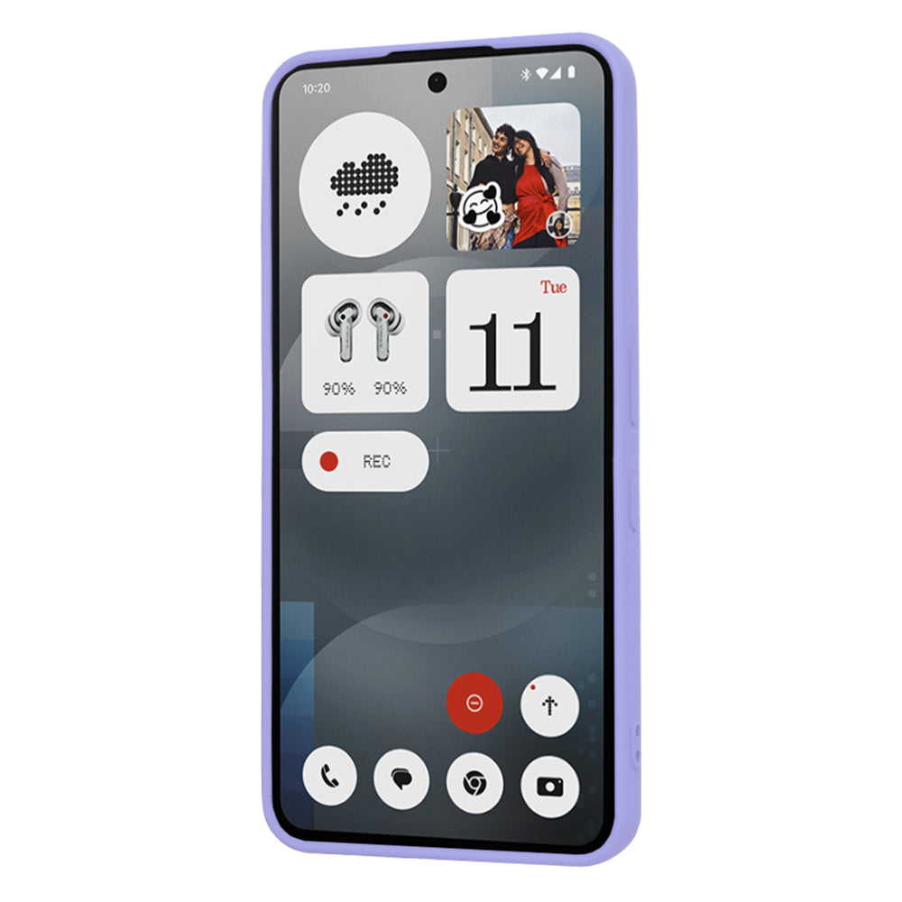 Hülle für Nothing Phone (3a), Techsuit, SoftFlex, Hellviolett
