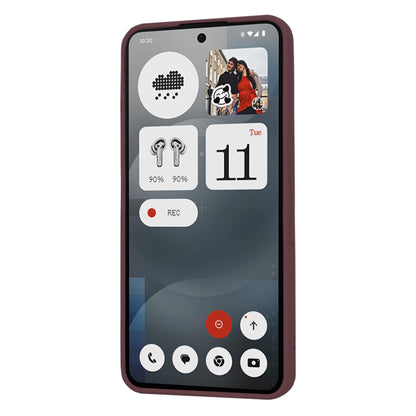 Hülle für Nothing Phone (3a), Techsuit, SoftFlex, Weinrot