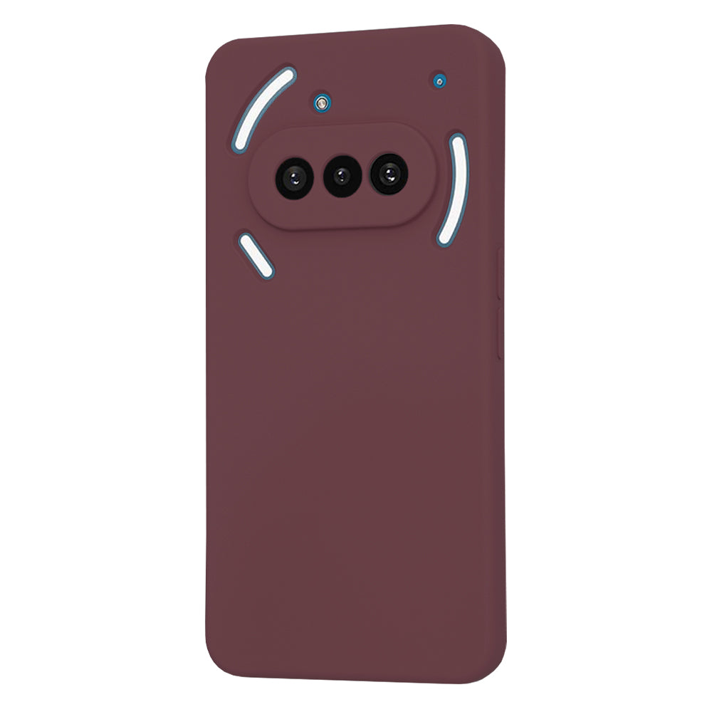 Hülle für Nothing Phone (3a), Techsuit, SoftFlex, Weinrot