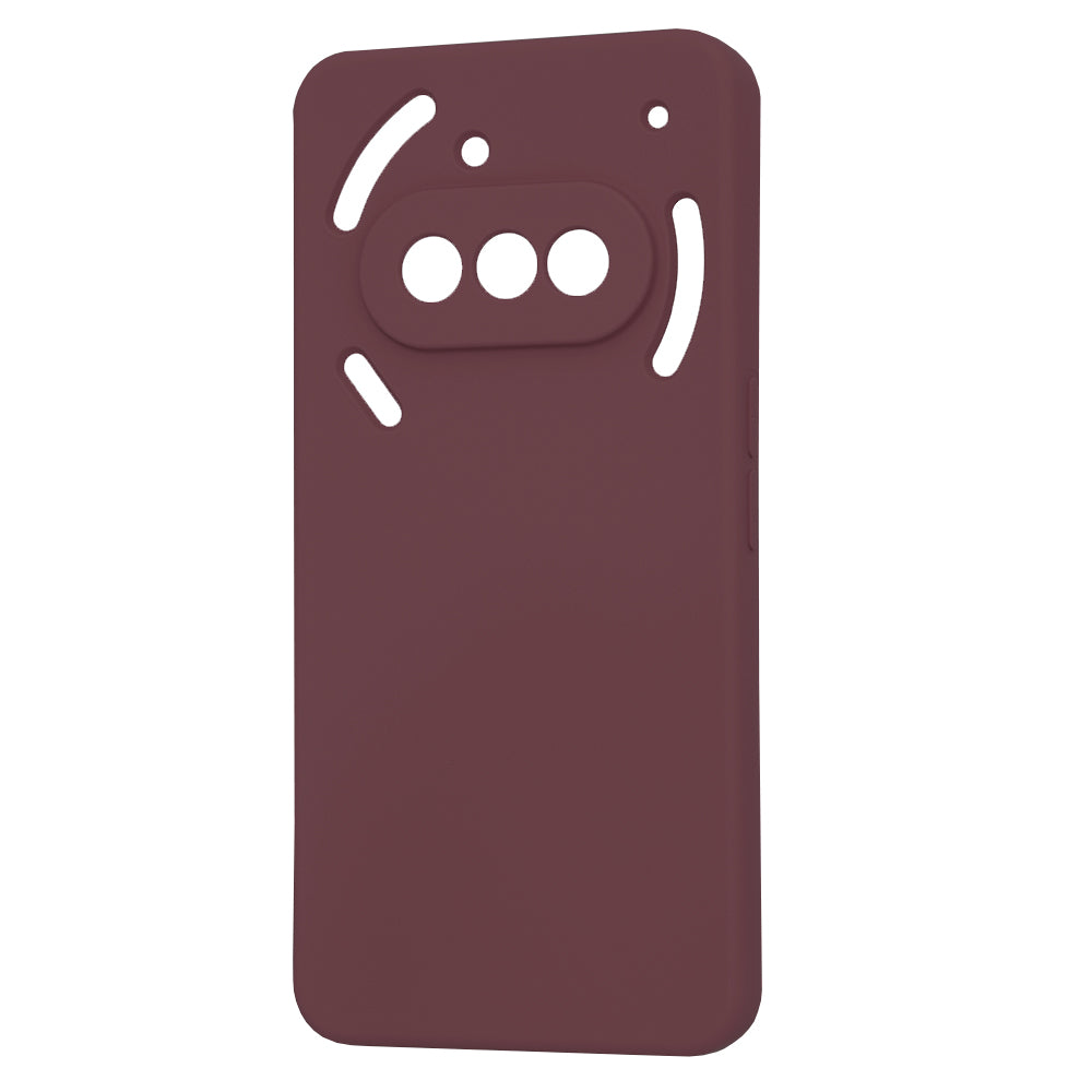 Hülle für Nothing Phone (3a), Techsuit, SoftFlex, Weinrot