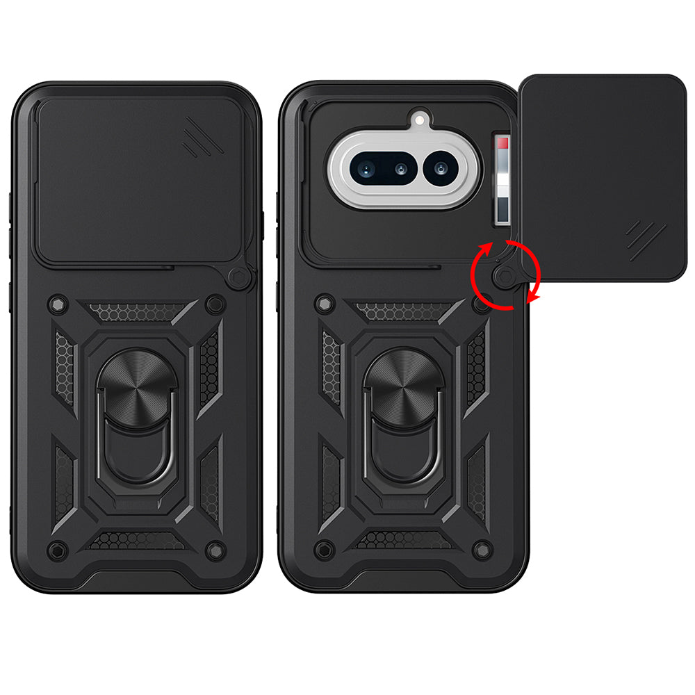Hülle für Nothing Phone (4a), Techsuit, CamShield, Schwarz