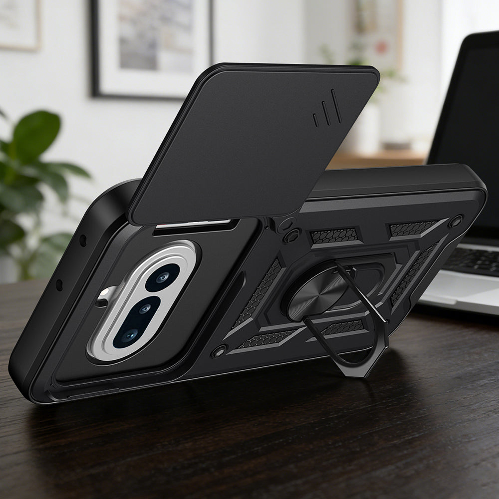 Hülle für Nothing Phone (4a), Techsuit, CamShield, Schwarz