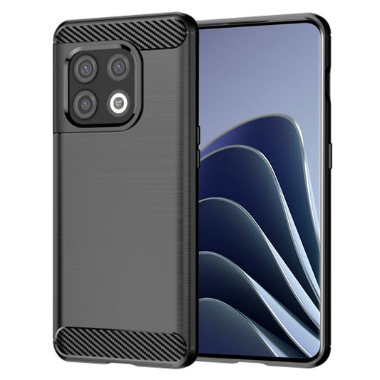Hülle für OnePlus 10 Pro, Techsuit, Carbon, Schwarz