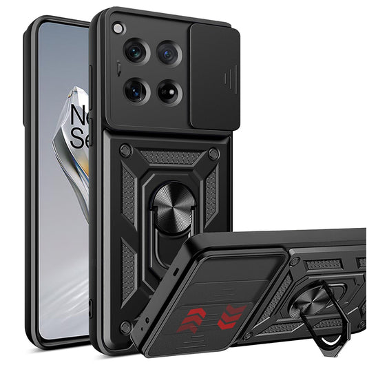 Hülle für OnePlus 12, Techsuit, CamShield, Schwarz
