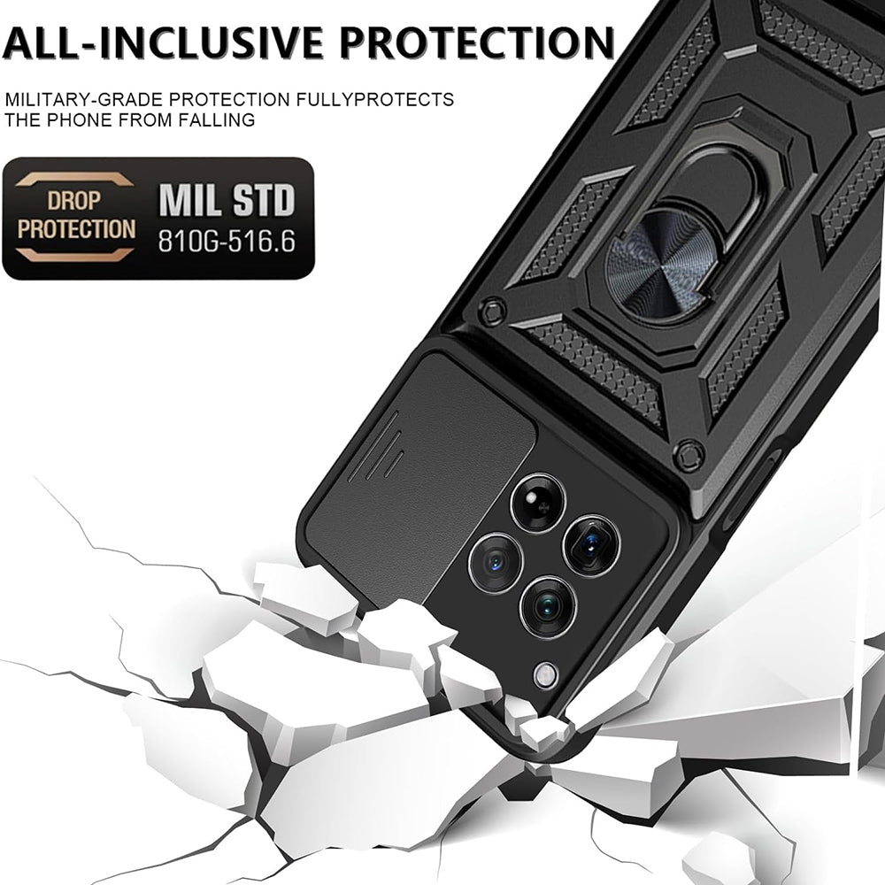 Case for OnePlus 12, Techsuit, CamShield, Black