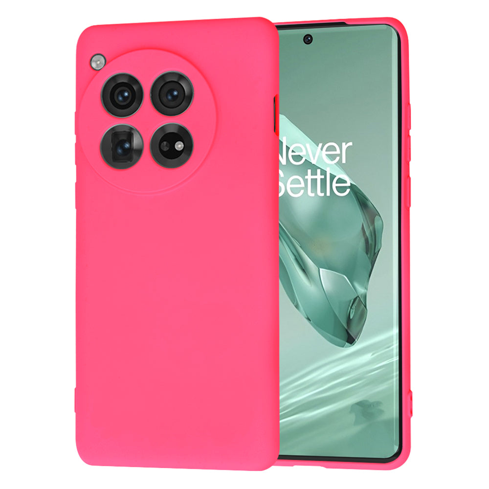 Hülle für OnePlus 12, Techsuit, SoftFlex, Dunkelrosa