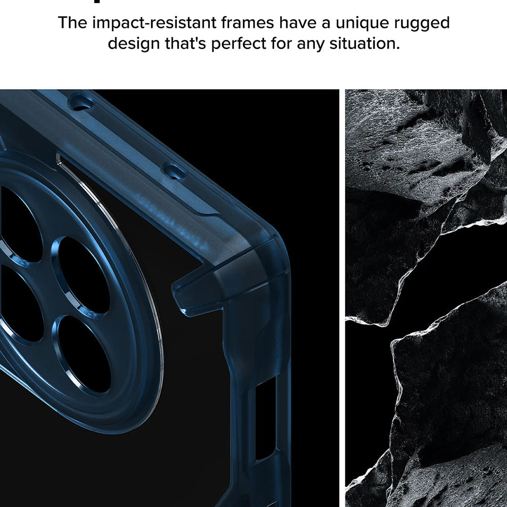 Hülle für OnePlus 12R, Ringke, Fusion X, Blau