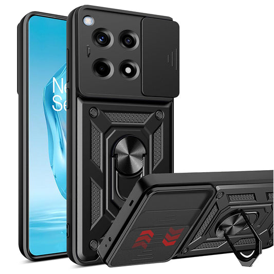 Hülle für OnePlus 12R, Techsuit, CamShield, Schwarz