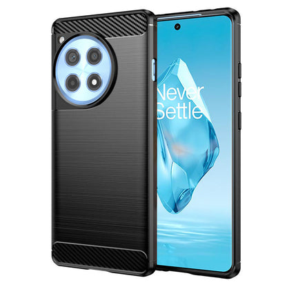 Hülle für OnePlus 12R, Techsuit, Carbon, Schwarz