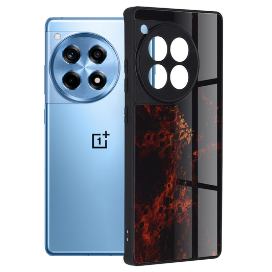 Hülle für OnePlus 12R, Techsuit, Glaze, Rot