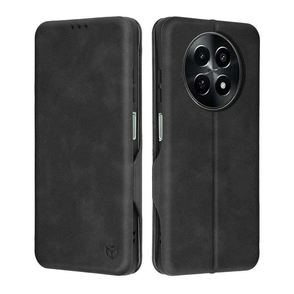 Hülle für OnePlus 12R, Techsuit, Safe Wallet Plus, Schwarz