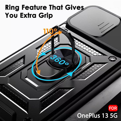 Hülle für OnePlus 13, Techsuit, CamShield, Schwarz