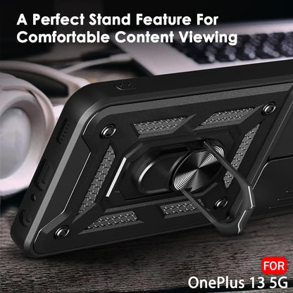 Hülle für OnePlus 13, Techsuit, CamShield, Schwarz